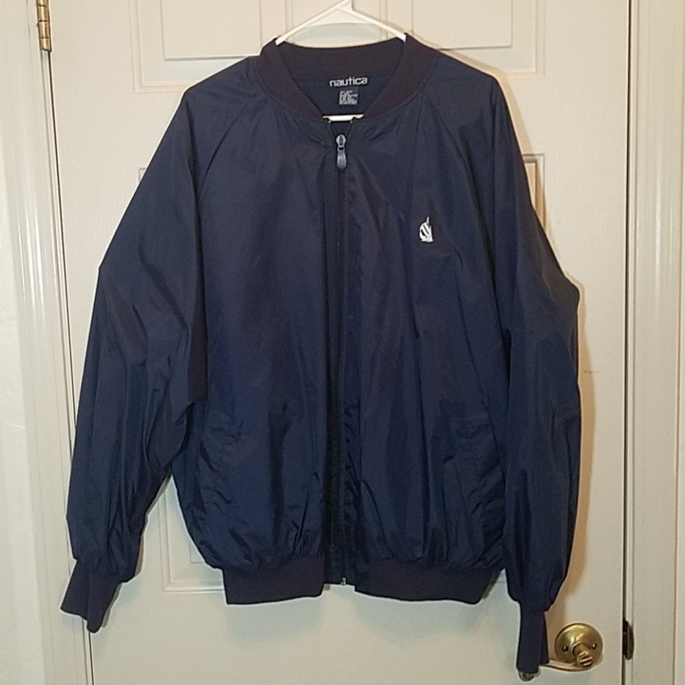 Nautica light weight vintage jacket 90s Blue large